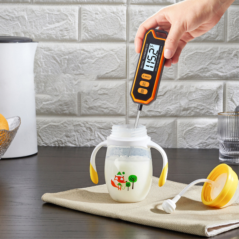 Fast Reading Kitchen Food Cooking Thermometer With Backlight Long Probe BBQ Meat Thermometer For Oven Milk