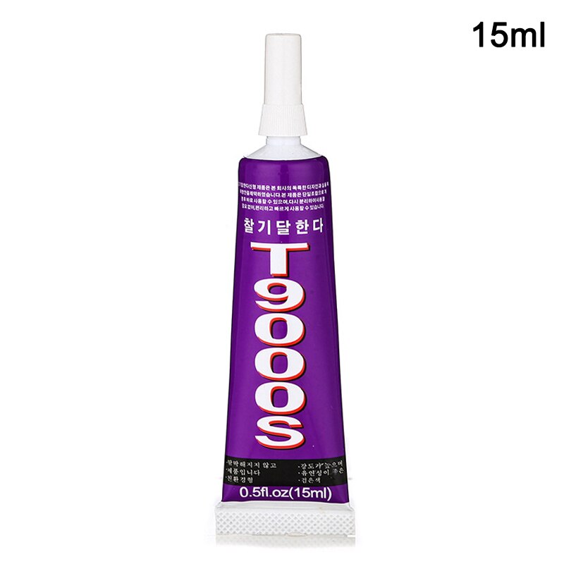 T9000 Transparent Adhesive Multi-Purpose Glue Paste Suitable for Cell Phone Glass Wooden Jewelery Paper Ceramics Wood UY8: 0.5 fl oz