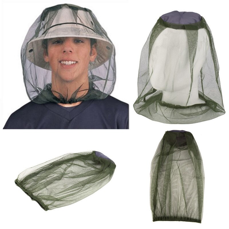 Mosquito Mask Mosquito Head Net Face & Neck Protection - Outdoor Mosquito Net Camping Hat