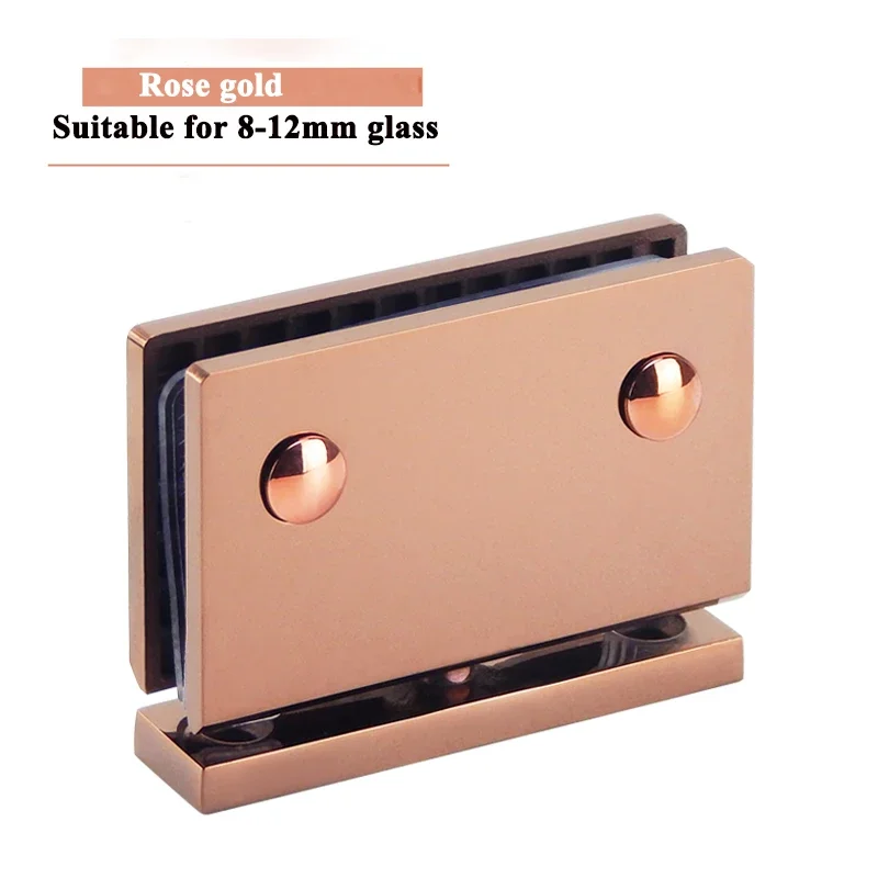 Glass door pivot hinge 360 degree rotation SS304 die-casting shower hinge Display cabinet upper and lower hinge: black