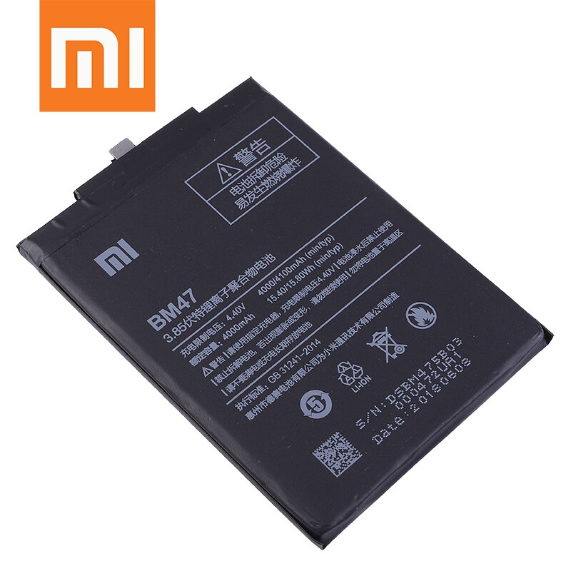 Originele Xiao Mi Batterij BM47 Voor Xiaomi Redmi 3 3 S 3X 3 Pro Redmi 4X Hongmi 3 S 4 X Li-Ion Akku 4100Mah Met Gratis Reparatie Tools