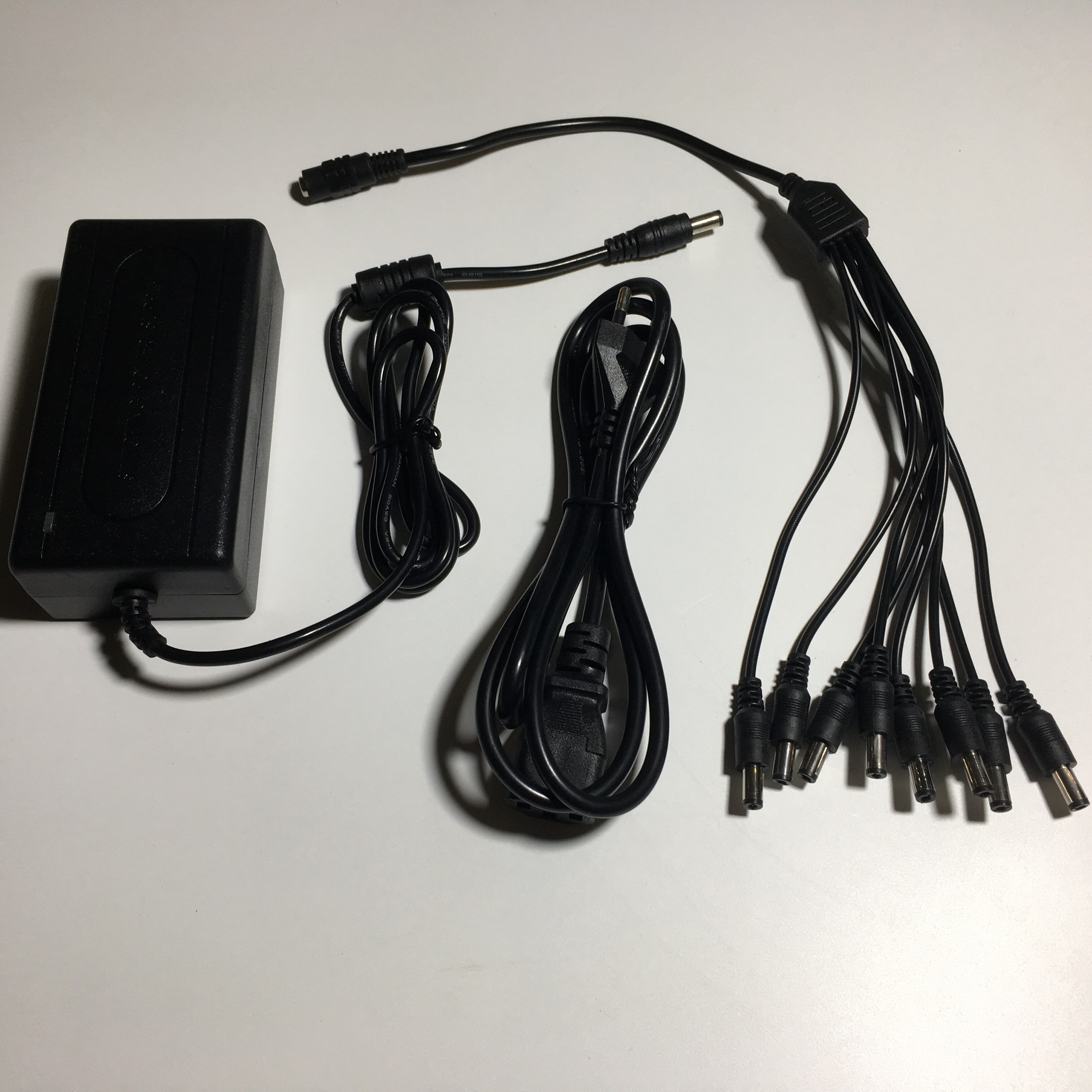 DC 12V 5A Power Supply Adapter + 8 Split Power Cable for CCTV Security Camera DVR Analog AHD TVI CVI camera DVR Systems