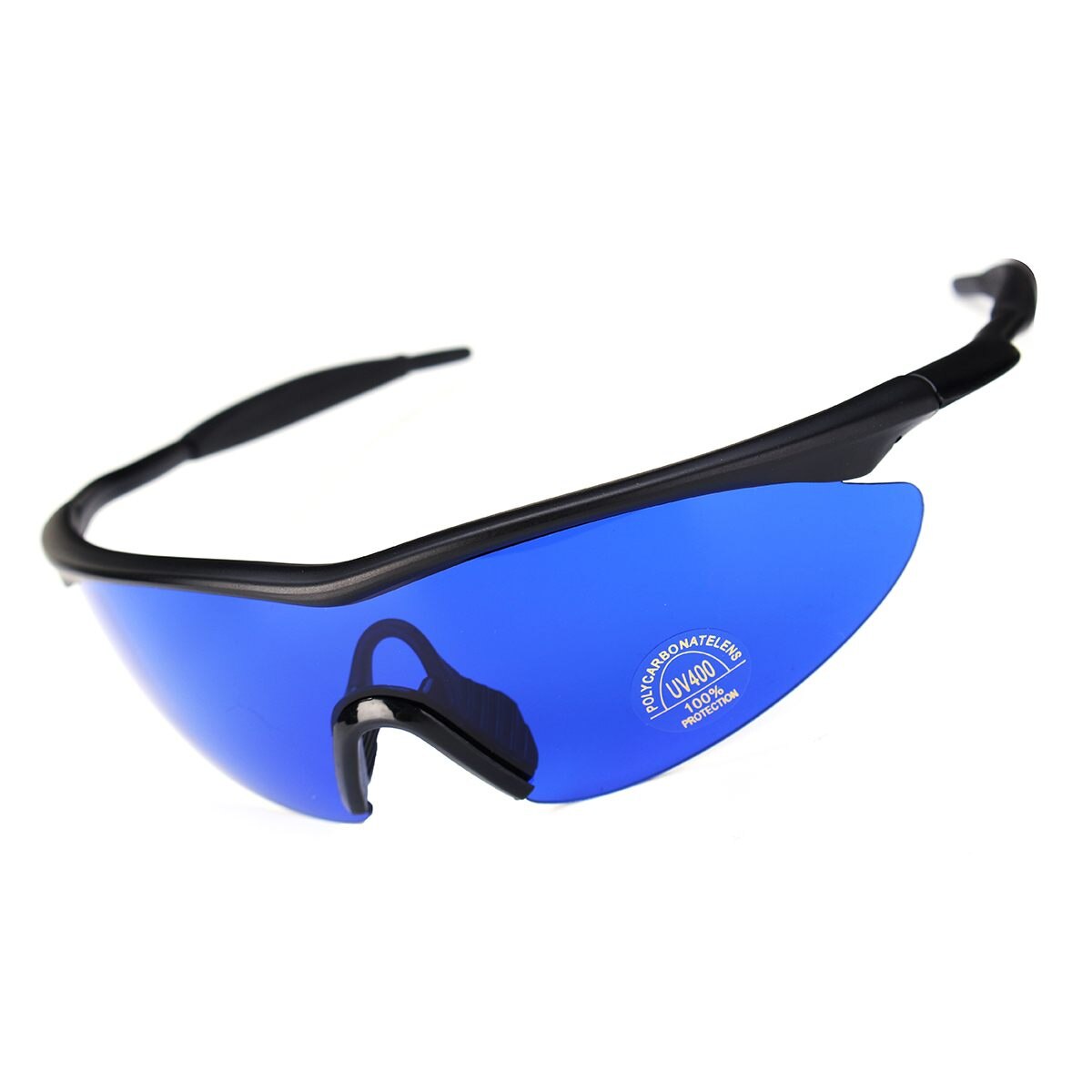 Mænd kvinder retro golfbold finder briller blå linse øjenbeskyttelse sport briller solbriller med boks golf tilbehør