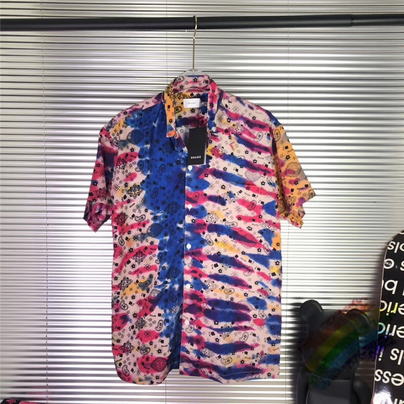 Camouflage Rhude Shirt Mannen Vrouwen 1:1 Hoge Zomer Stijl Top Tees Rhude Shirts