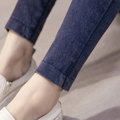 Women Washed Denim Maternity Jeans Skinny Pencil Pants Clothes for Pregnant Women Denim Pants Pregnancy Jeans Pregnancy Clothes
