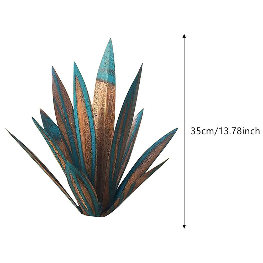 Metal agave plante skulptur have gård kunst dekoration statue gård stakes græsplæne ornamenter metal planter til udendørs gårdhave