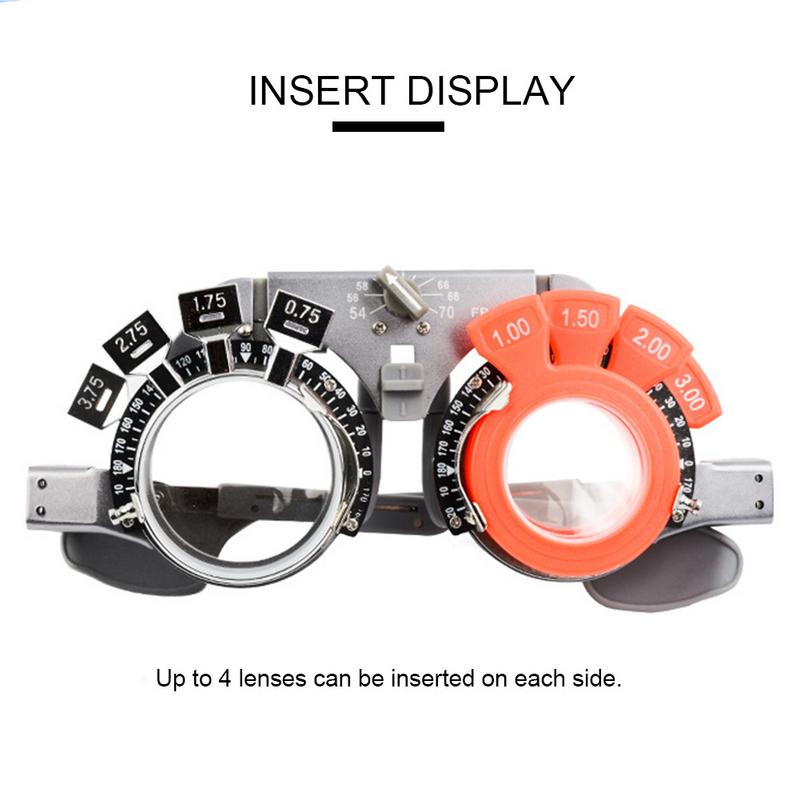 Top Optical Optometry Opthalmic Adjustable Trial Frame Optical Trial Lens Frame PD 54-70mm Pure Titanium Optical