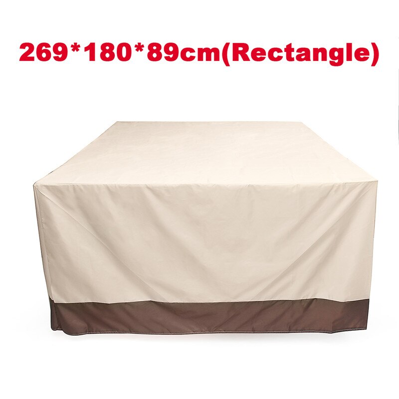 3 Vormen Waterdichte Outdoor Tuin Patio Furniture Covers Regen Sneeuw Stoel Covers Voor Sofa Tafel Stoel Dust Proof Cover: Rectangle A