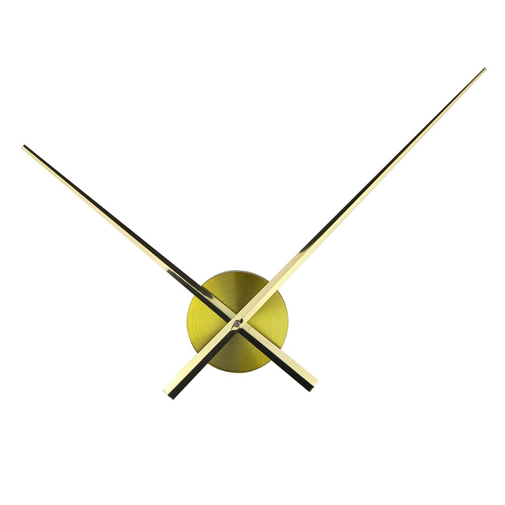 Weiß Farbe Große Uhr Nadeln Zubehör für 3D Wanduhr DIY Große Größe Uhr Hände und Metall Mechanismus Wohnzimmer dekoration: Gold