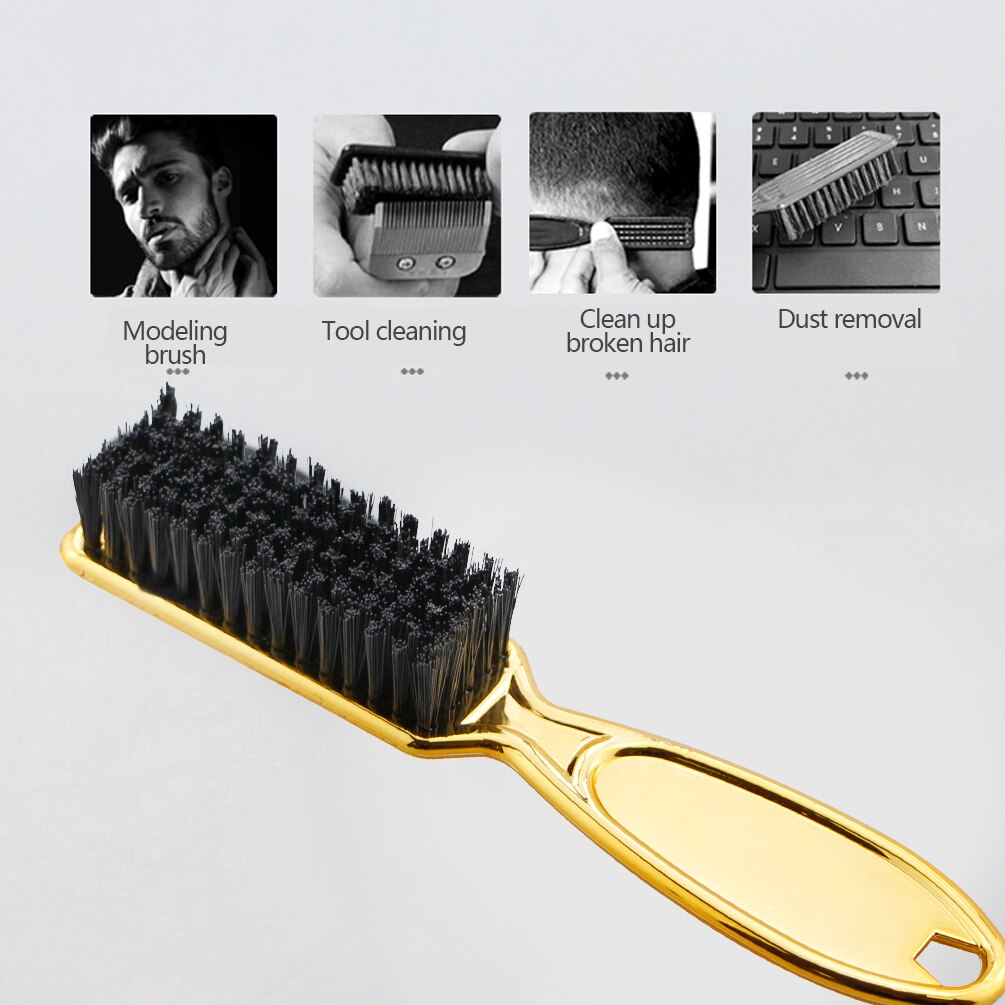 Cepillo de Limpieza del cabello suave con mango de plástico para peluquería, cepillo de peluquero para cuello, plumero para quitar el pelo roto, peine, herramientas de peinado