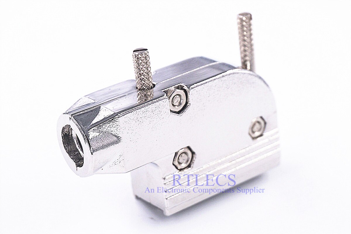 1 stuk D-Sub Connector Kap 15 Pin 26 Pin 3v3 3w3 7w2 11w1 90 Graden Kabel Exit Montage hardware 2 Backshell Shield Zinklegering