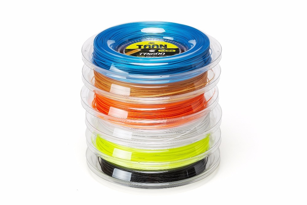 TOP ,made in Germany 1reel/lot TAAN TT8600 six angels Tennis String 200M Polyester string/Polyester strings