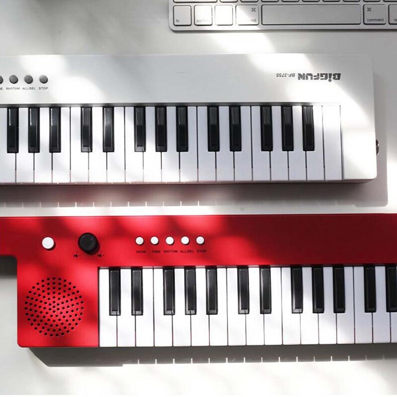 Bigfun tastiera elettronica portatile a 37 tasti pianoforte Mini organo elettronico tastiera stile pianoforte chitarra musicale