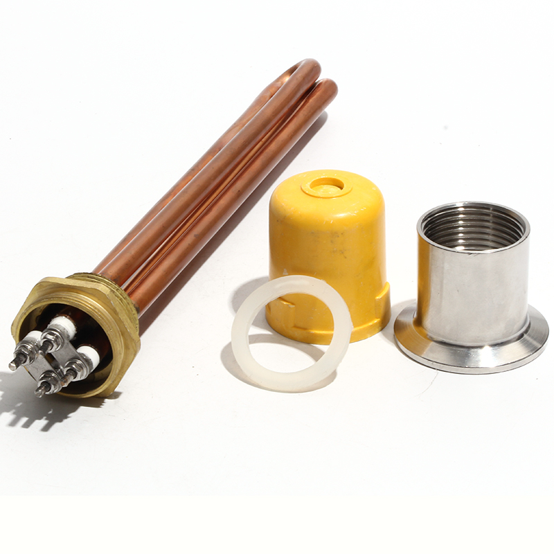 Heating Element Electric Water Heater Parts Copper DN25 (1&amp;quot;) Thread 3KW/6KW/9KW/12KW 220V 200mm/250mm/300mm/350mm: 12KW 350mmL / Grey