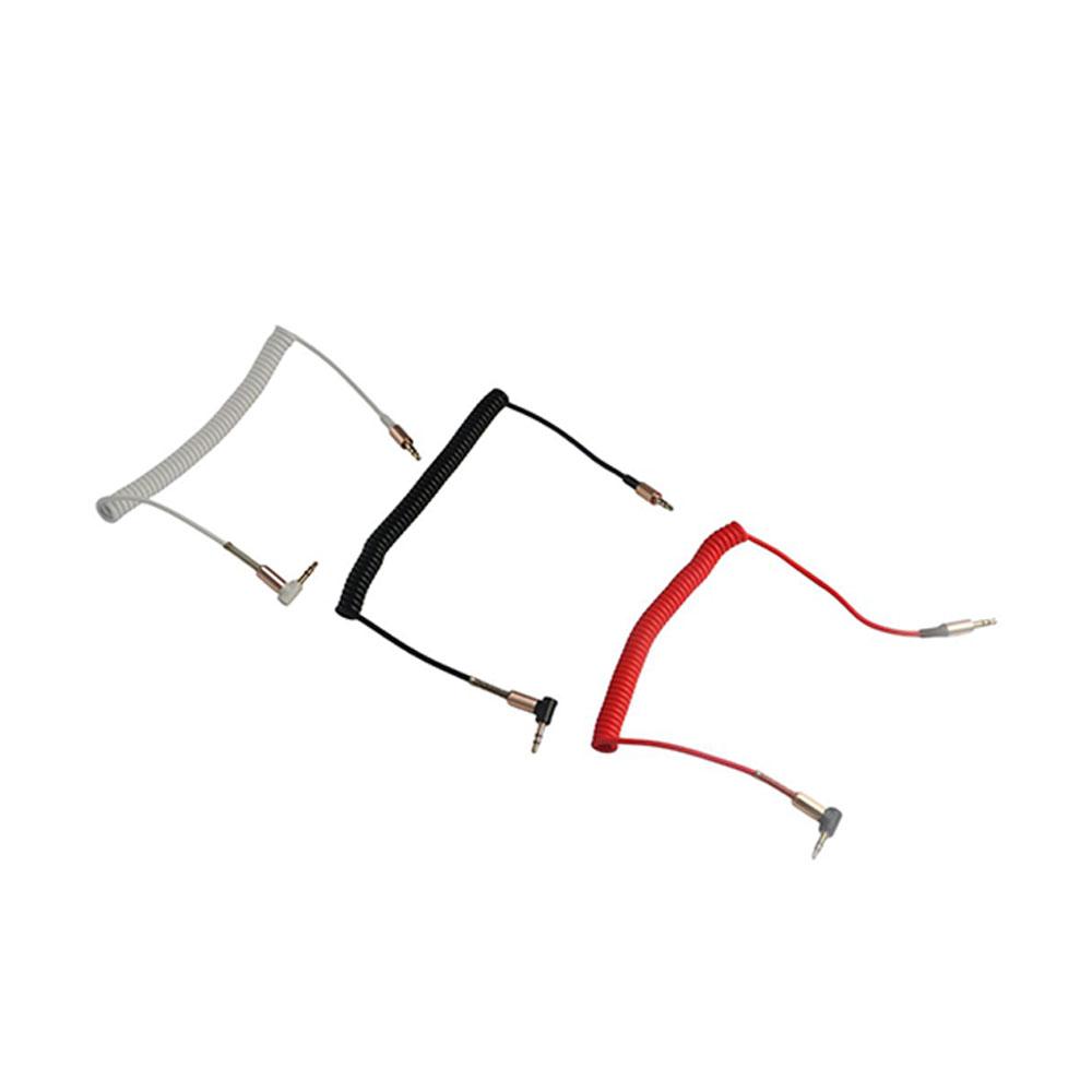 Jackkabel hane till hane stereo 3.5 mm to 3.5mm -kontakt guldpläterad kontakt fjäderkabel ljudkabel aux-kabel bil aux-kabel ljudtråd