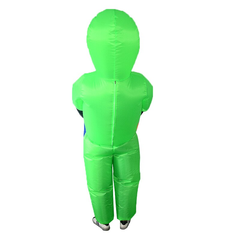 Adulto ET Gonfiabile Monster Costume Alieno Verde di Trasporto Umani Cosplay di Halloween Dello Spettacolo Divertente Tuta Gonfiabile