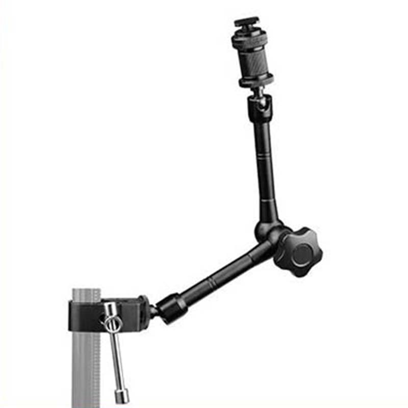 Magic Arm Met Super Klem 11 Inch Scharnierende Wrijving Krab Klem Met 1/4 Inch En 3/8 Inch Draad Voor dslr Camera Rig, M