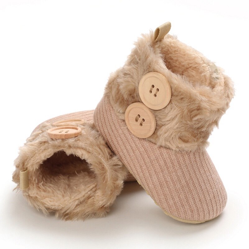 2020 sveglio di Inverno Del Bambino Della Ragazza Del Ragazzo Del Cotone di Lavoro A Maglia Stivali Casual Pattini in Primo Luogo Camminatore Appena Nato Sveglio antiscivolo Morbida Suola scarpe 0-18M