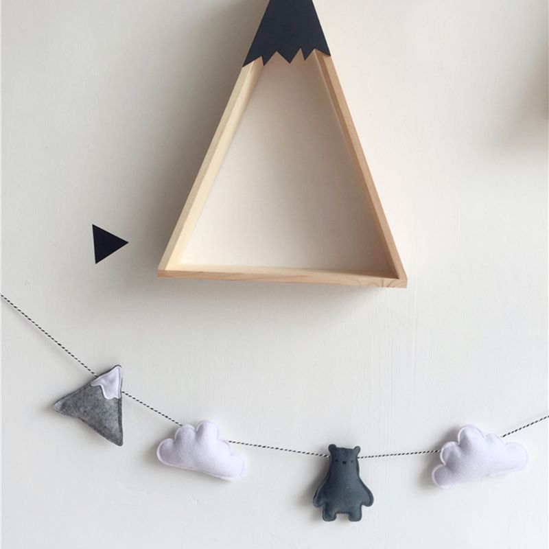 Schattige Beer Cloud Boom Opknoping Hanger Kinderen Kinderkamer Props Decoratieve Ornamenten Voor Zuigelingen Baby Fotografie Prop