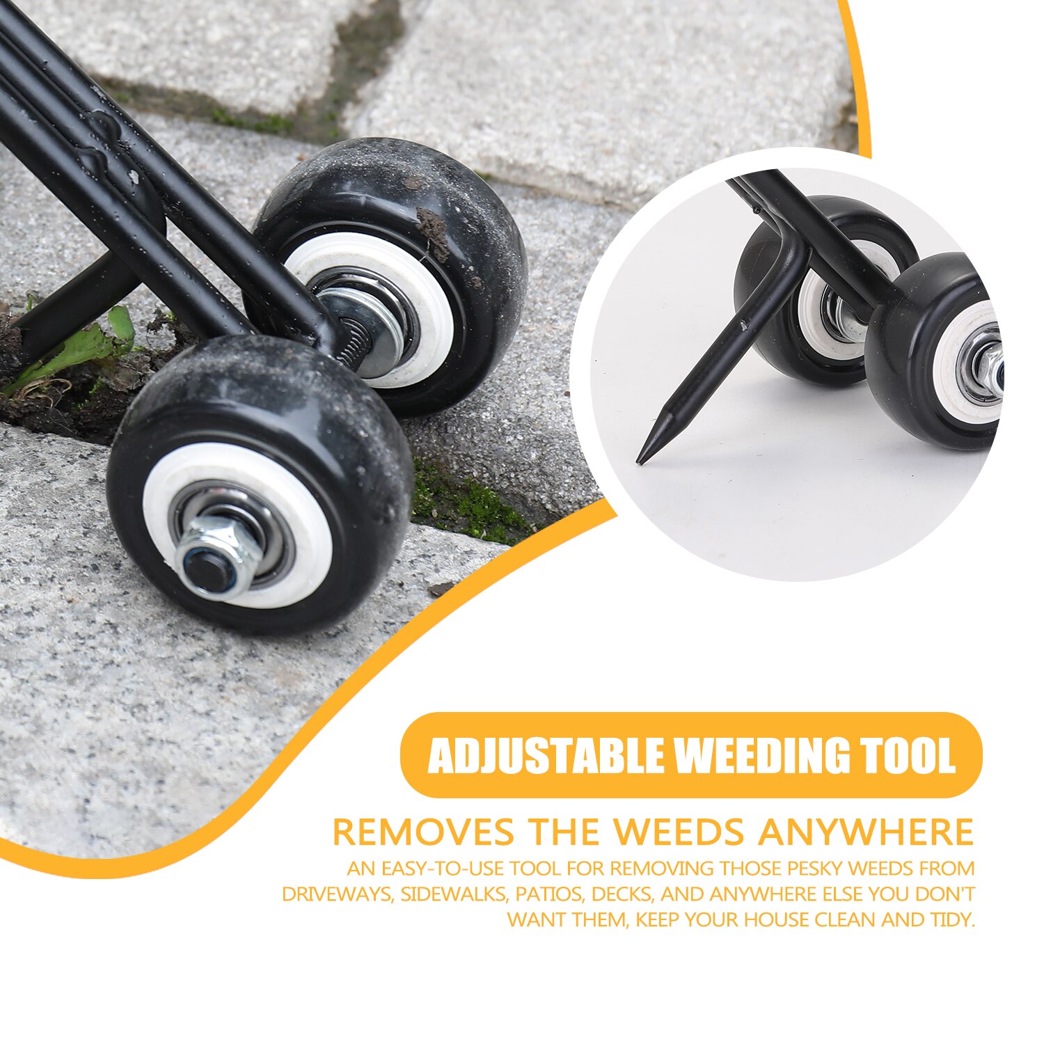 Adjustable Snatcher Lawn Mower Garden Razors Roller Head Crack Grass Trimming Machine Brush Cutter Garden tools