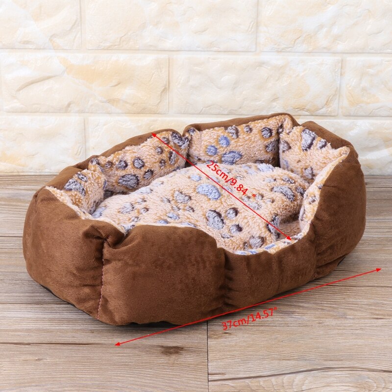 Huisdier Comfortabel Warm Bed Hond Puppy Cat Soft Bed Mat Huisdier Indoor Kussen Slaap Bed