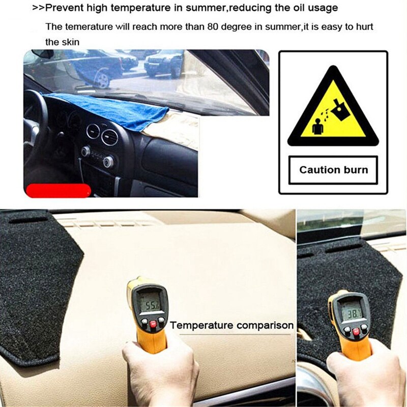 Auto dashmat dashboard cover zonnemat antislip dashboard cover pad voor jeep compass patriot - auto accessoires