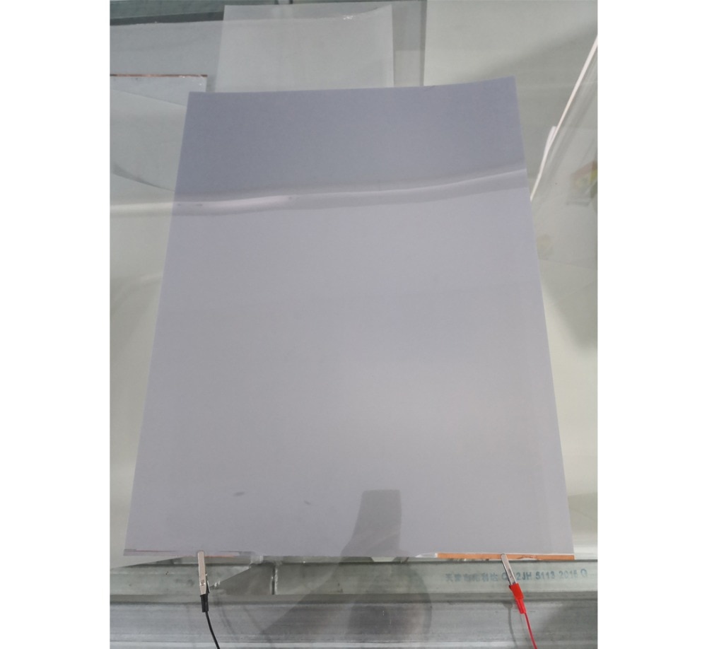 210*297mm Grey Smart PDLC Film Grijs tot Ondoorzichtig Sample Schakelbare Slimme Tint Verven Vinyl voor de Home kantoor