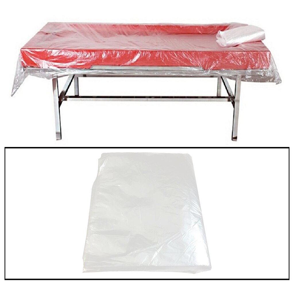 90 stk spa -lagner engangsmassage bordplade plastik sengetæppe skønhedssalon ark forsyninger