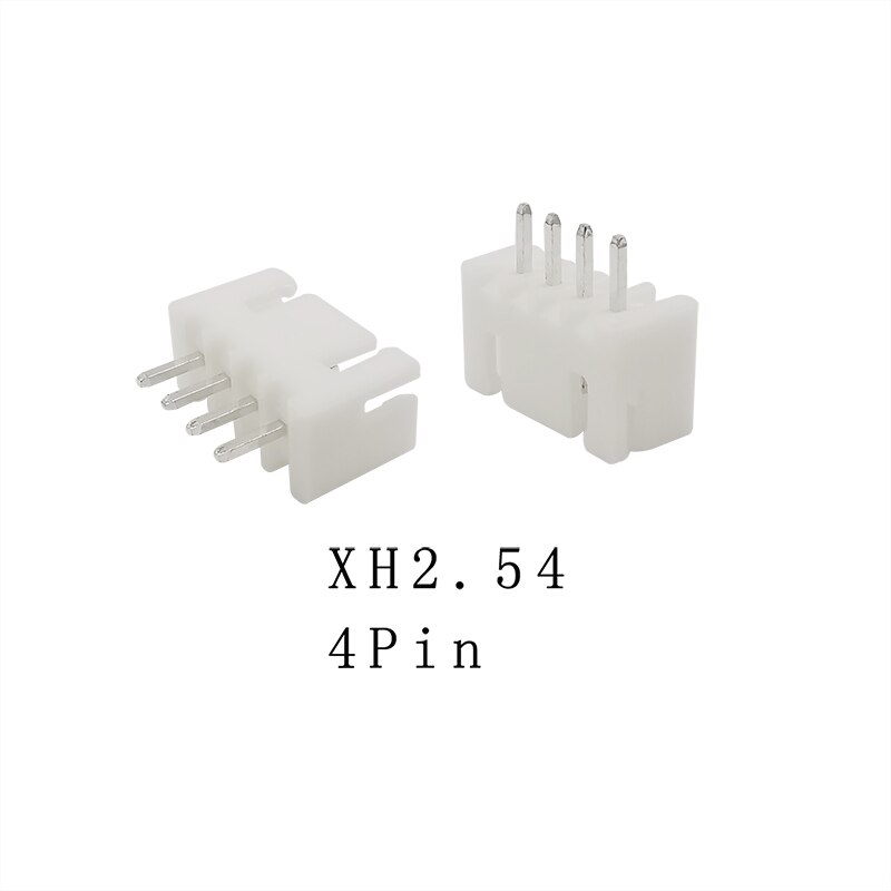 50/100PCS XH2.54 2P 3P 4P 5P 6P 7P 8P 9P 10Pin Pitch 2.54mm Terminals Housing Pin Header Connector JST XH 2.54 Wire Connectors: 4Pin / 100PCS