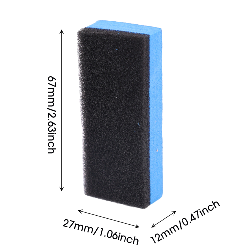 5/10/20/30 Uds. Esponja aplicadora de revestimiento cerámico para coche, esponjas para capa de cera Nano de vidrio, esponja cuadrada azul y accesorio de limpieza de tela