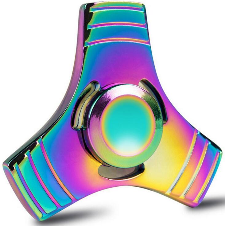 Rainbow Colorful Multicolor Star Dragon Eyes Crab Cat Footprint CKF Fidget Metal Spinner Anti Stress Christmas Birthday: Style 6