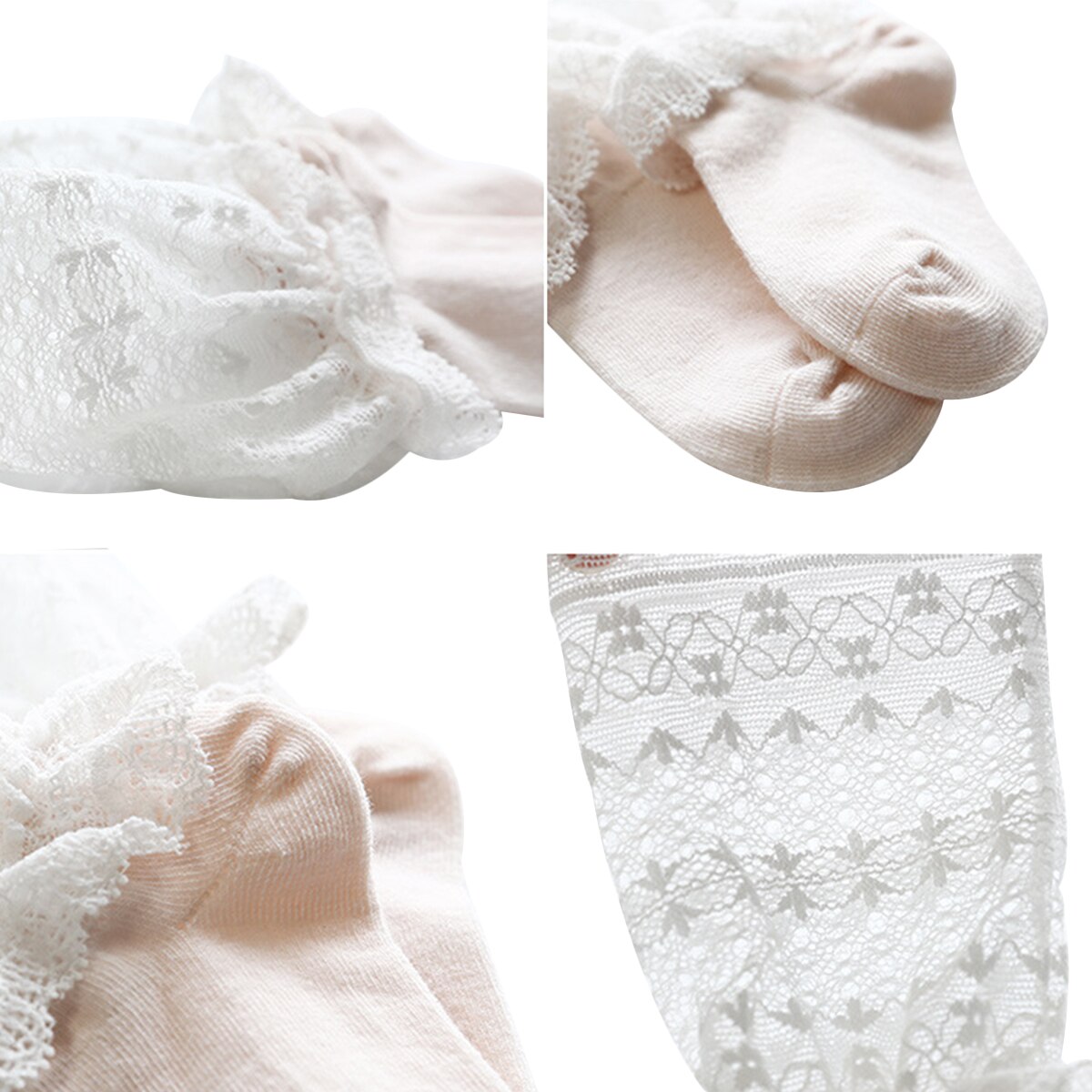 Baby Mädchen Spitze Knie Hohe Socken Süße Spitze Strümpfe Säuglinge Kleinkinder Kleid Nicht Unterhose Lange Socken