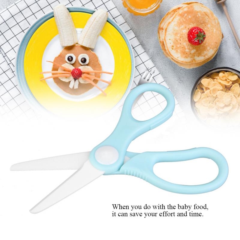 Tijeras profesionales de alimentación para bebés ESTINK, tijeras antideslizantes para cortar alimentos para niños, accesorios de alimentación de bebé seguros para niños pequeños