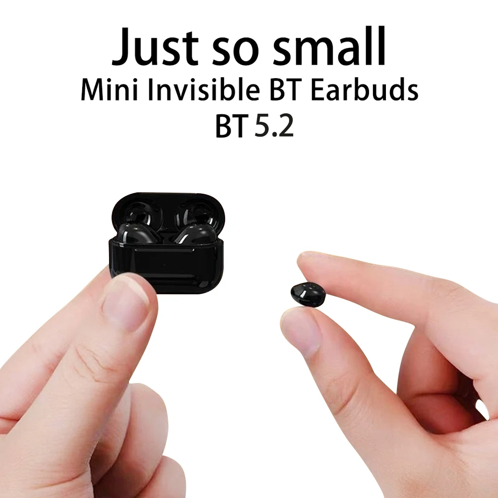 BT 5.2 Kabelloses Bluetooth-Headset, ergonomische Geräuschunterdrückung, keine Verzögerung, USB-Aufladung, In-Ear-Sport-Headset, englische Aufforderung der Stimme
