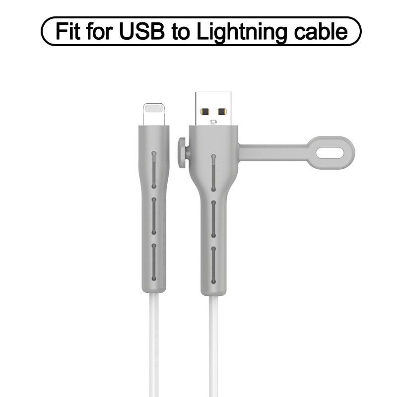 Kabel ładujący Protector do słuchawek iPhone uchwyt do kabli danych opaski do kabli winder Clip ładowarka przewód do zarządzania kablami organizer: USB to L-Gary