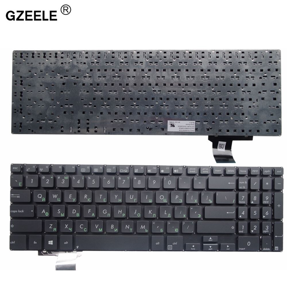 Gzeele Ru Zwart Nieuw Voor Asus B551 B551L B551LG B551E4200LG Laptop Toetsenbord Zonder Frame Russische Layout