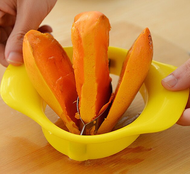 Keuken Tool Levert Roestvrij Staal Mango Splitters Veiligheid Fruit Corer Cutters Scheiding