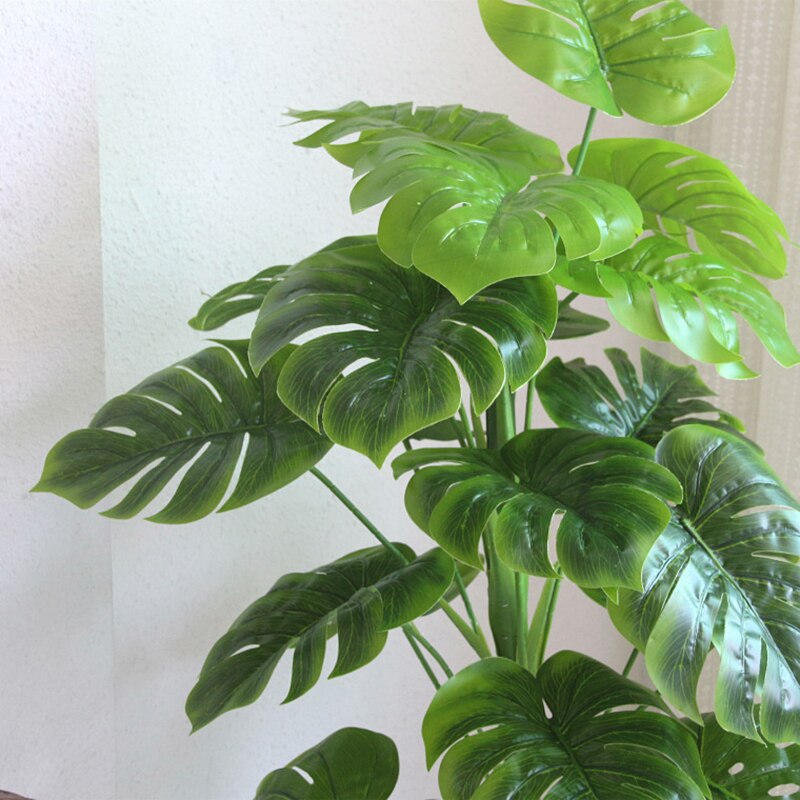 85/100/140Cm 33/39/55In Large High-End Monstera Deliciosa Liebm Artificial Flower Plant Home Decoration Photography Props