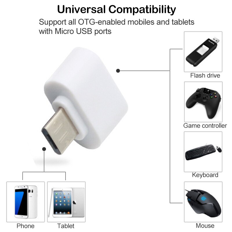 2 Stuks Micro Usb Otg Adapter Voor Huawei Honor 6A 6C 6X 7 7A 7C 7X 7S 7I 8A 8C 8S 8X Max Pro 9N 10i 20i 9 10 20 Lite Spelen 4T 8A 9A