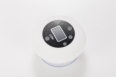 Geluid Kolom Waterdichte Bluetooth Speaker Draadloze Klok Subwoofer Fm Radio Kaart Subwoofer Music Center Douche Luidspreker: white