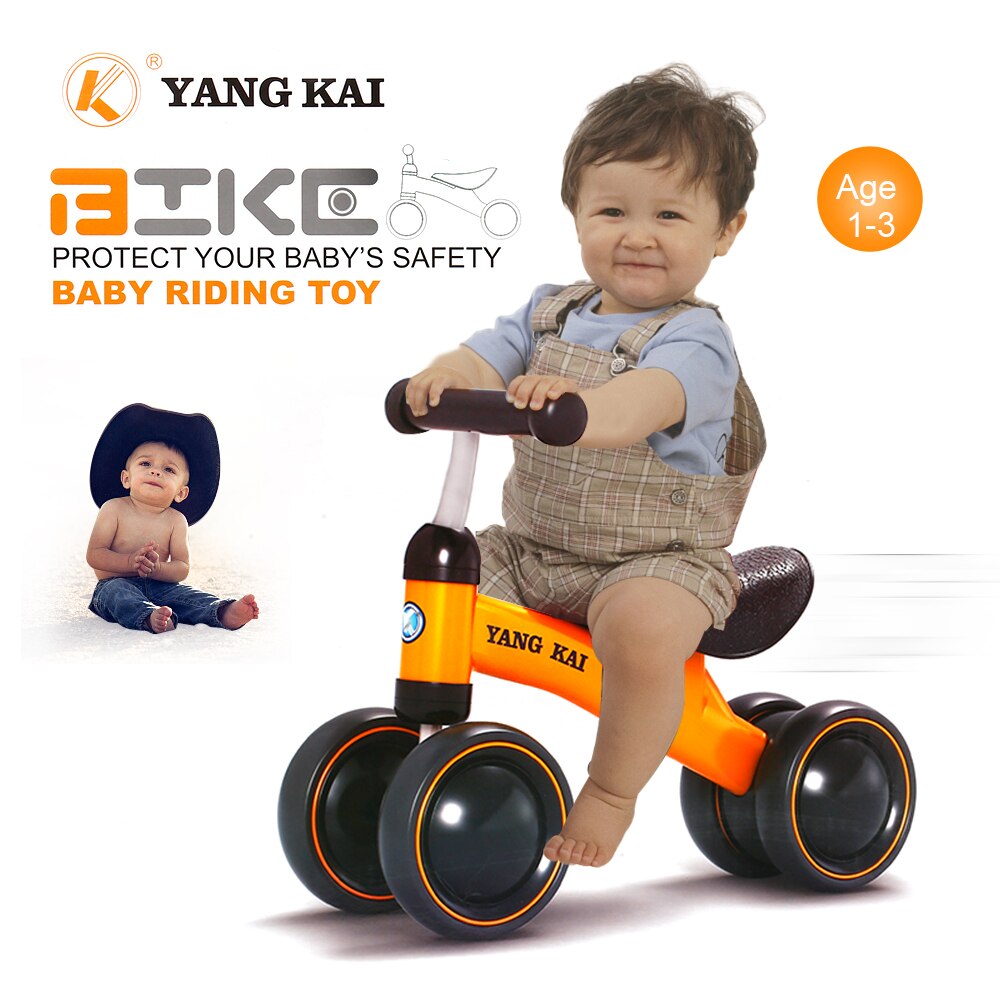 YANG KAI Q1 +-Bicicleta de equilibrio para bebé, aprender a caminar, aprender a caminar, aprender a andar, sin Pedal, juguetes para niños pequeños de 1 a 3 años
