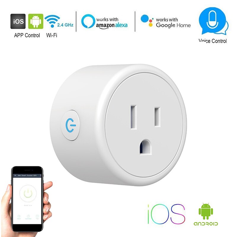Smart Home Socket Plug Bacic Bluetooth Version Wireless Intelligent Socket Remote Adaptor Power On And Off For Phone With Alexa