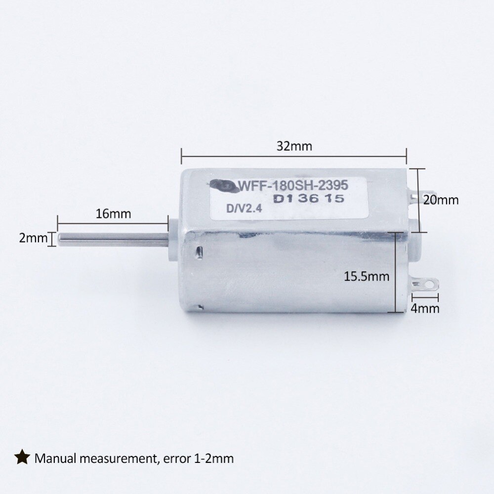 Pilang Zxxin- Motore Elettrico FF-180SH-3730 Micro. DC. Motore, 1. 2V-3V 2.4V 10800RPM, 180 Motore Per Rasoio Per Spazzolino Da Denti Elettrico Robusto E Durevole - 3