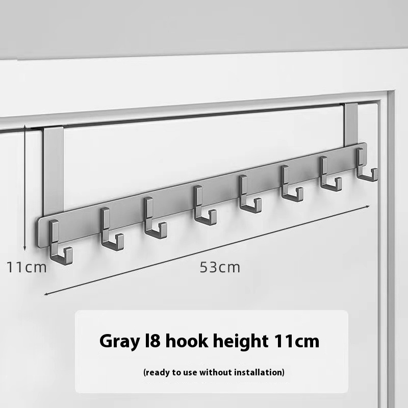 Över dörrkrokar, robust dörrhängare, kraftig att installera för badrum, sovrum, kök, hängande handdukar, rockar.: Blå