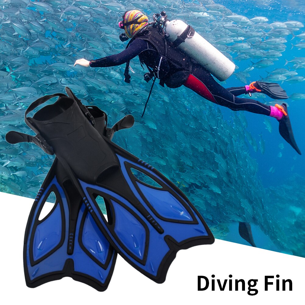 1 coppia di Snorkeling Subacquea di Nuoto In Silicone Antiscivolo Outdoor Training Bambino Adulto Immersioni Pinna Lunghe Pinne Cinghia Regolabile