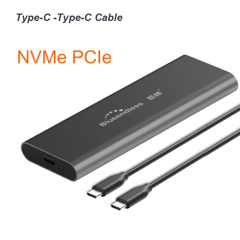PCIE M.2 NVME USB SSD obudowa M z tuleją samozaciskową C USB 3.1 2240/2280 obudowa na SSD aluminium 10 gb/s pudełko zewnętrzne solidny dysk zewnętrzny: M280N C to C