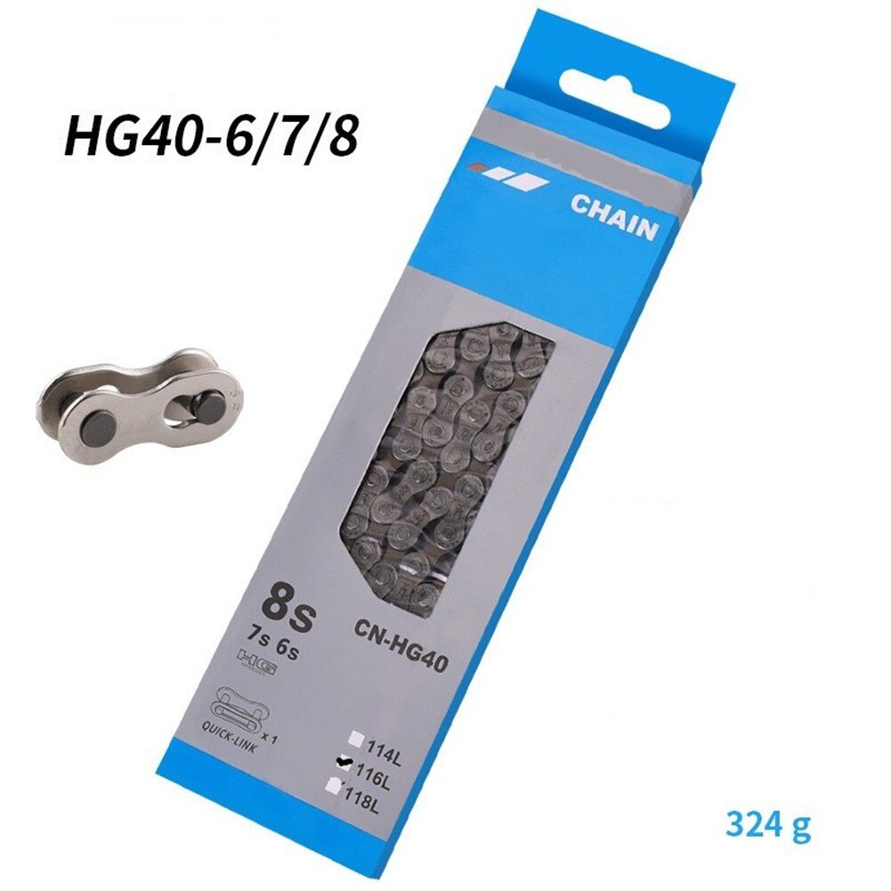 HG40 CN-HG40 per tutti i 6/7/8 velocità catena 116L collegamento per SHIMANO bici della bicicletta in scatola catena con 1 perno catena 7.3 Mm lunghezza dell'albero