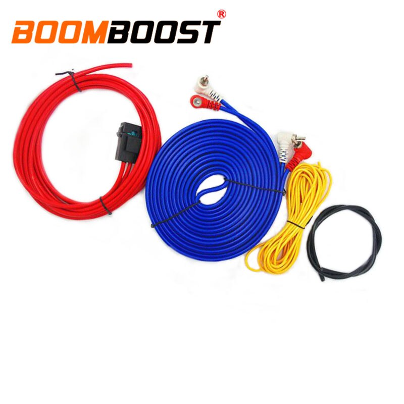 Car Audio Wire Wiring Amplifier Subwoofer 60W 4m length Speaker Installation Wires Cables Kit