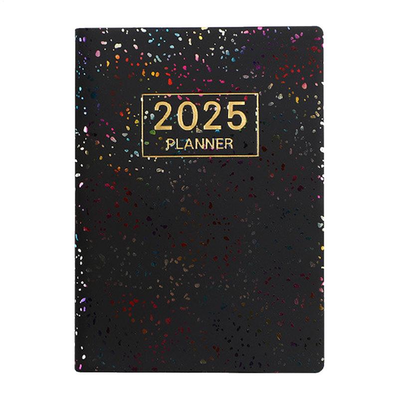 Carnet d'agenda 2025, notes de anglaise et organisation de choses à faire, carnet de notes hebdomadaire et mensuel, planificateur de liste de choses à faire quotidiennes pour le quotidien