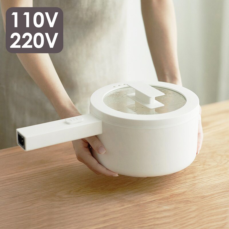 Household 1.5L Electric Cooker 220V Multifunctional Electric Cooking Pot 700W 2 Gears Firepower Mini Rice Cooker